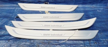 фото thumb №14, Планки порогові накладки led bmw g12 individual комплект
