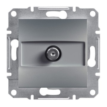 РОЗЕТКА SCHNEIDER ASFORA SAT 1DB СТАЛЬ Б/Р