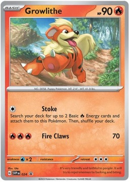 Бустеры ККИ POKEMON PALDEA EVOLVED GROWLITHE