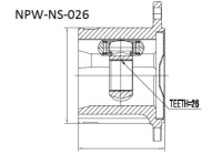 фото thumb №1, Шарнир внутренний nissan x-trail t30 00-06 правый