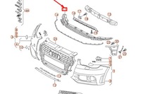 фото thumb №10, Audi a1 8x бампер передній шасі element замикаючий новий оригінальний 8x0