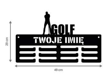 Вешалка для медалей GOLF с названием 302.3