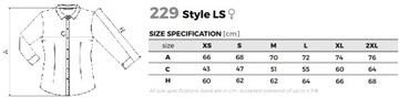 Рубашка официантская женская STYLE LS229 Белая S