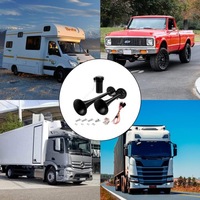 фото thumb №12, Клаксон повітряний 150 db подвійний сигнальні труби електричний автомобіль ze компресор