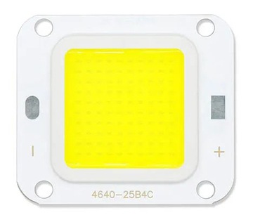 COB LED диод 50Вт DC 12В-13.5В холодный белый 6500К