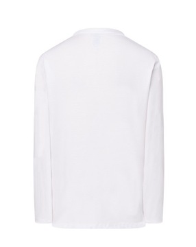 T-SHIRT MĘSKI Z DŁUGIM RĘKAWEM JHK BIAŁA R: XS