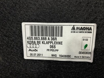 фото thumb №8, Audi a6 c7 sedan оббивка обшивки багажника 2 szt 4g5863887a 4g5863888a