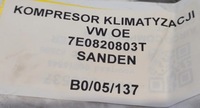 фото thumb №7, Компрессор кондиционера vw оригинальный номер 7e0820803t
