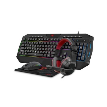ИГРОВОЙ НАБОР 4 В 1 HAVIT KB501CM, НАУШНИКИ, КЛАВИАТУРА, КОВРИК ДЛЯ МЫШИ