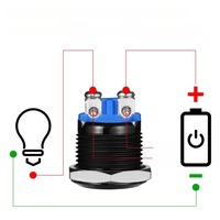 фото thumb №6, Кнопка chwilowy металевий 16mm монтаж чорний