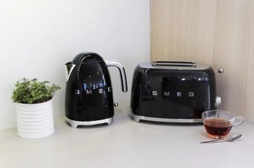 Тостер Smeg TSF01BLEU 2 ломтика Черный 950 Вт РЕТРО