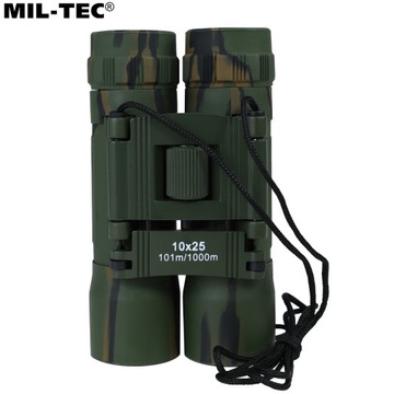 Lornetka taktyczna kompaktowa Mil-Tec 10x25 moro camo
