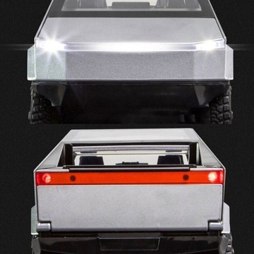 МОДЕЛЬ АВТОМОБИЛЯ TESLA CYBERTRUCK 1:24 ИЗ АЛЮМИНИЕВОГО СПЛАВА С ФАРАМИ И ДВЕРЯМИ