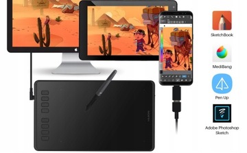 Графический планшет Huion H950P, 8192 градуса, 5080 LPI
