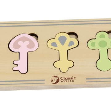 Montessori Puzzle Game Education Classic World Keys Classic World
