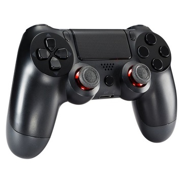 НАБОР 6X АНАЛОГОВЫХ РУЧОК ГРИБОВ ДЛЯ PS4 PS5 PAD КРАСНЫЙ - ГЛЯНЦЕВЫЙ