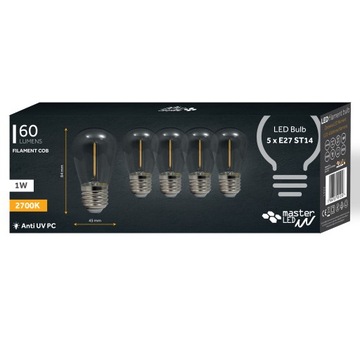 Girlanda LED 230V 10m 10x E27 H05RN-F
