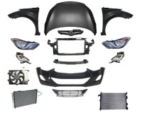 Купити Elantra 10-16 перед бампер капот pas крила, фото thumb