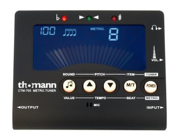 Хроматический метро-тюнер CTM-700, метроном Thomann