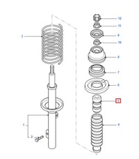 фото thumb №1, Кронштейн амортизатора передний ford mondeo mk1