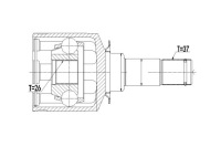 фото thumb №2, Шарнир внутренний mercedes gl x164 06- левый przed