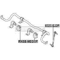 фото thumb №2, Гумовий елемент стабілізатора перед renault megane fluence febest rnsb-megiiif