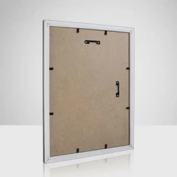 Ramka na zdjęcia KNOR 40x50 cm srebrna, zestaw 2 ramek na plakaty