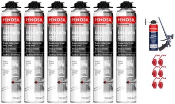 6x EASY SPRAY Foam Изоляционная пена + ПИСТОЛЕТ + HIT CLEANER