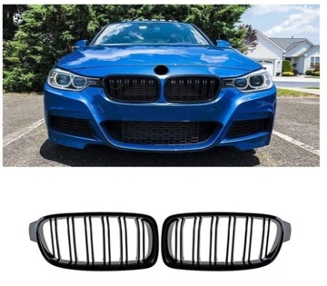 Решетка для почек BMW F30 F31 F32 F36 M3 Глянцевый Черный