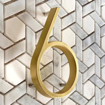 Плавающий знак номера дома 5 дюймов (12