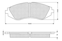 фото thumb №1, Starline тормозные колодки тормозные chevrolet nubira daewoo espero lanos nubira