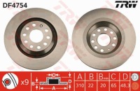 фото thumb №3, Гальмівні диски гальмівні колодки задня trw vw golf v 3.2 r32 4motion
