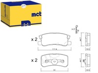 фото thumb №1, Тормозные колодки тормозные mitsubishi outlander ii 2.4 4wd