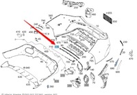 фото thumb №1, Планка декоративна зад mercedes cla c118 a1188852002