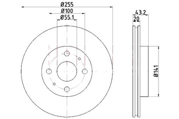 фото thumb №2, Диски гальмівні 2szt. перед toyota yaris 00- kamoka #petrolhead pro+ kit2