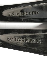фото thumb №12, Mercedes a-klasa w176 amg алюминиевый диск 7,5x18 5x112 et52 a1764010302
