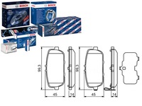 фото thumb №1, Bosch тормозные колодки тормозные mazda задняя mx-5 1,8 2,0 05-