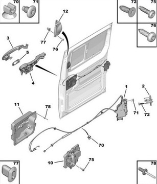 фото thumb №11, Ручка jumpy iii права двері внутрішня 9109e9