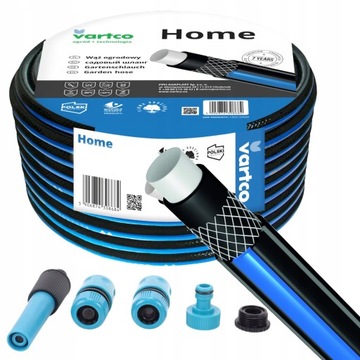 WĄŻ OGRODOWY 4-WARSTWOWY 25BAR 3/4'' 30M + ZESTAW KOŃCÓWEK PRODUKT POLSKI
