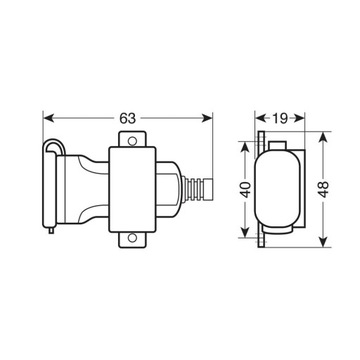 Разъем для зарядного устройства USB Fix Omega, водонепроницаемый, 12/24 В.