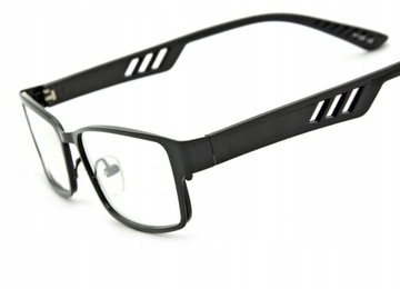 PLUSY Okulary do CZYTANIA Korekcyjne METALOWE MĘSKIE Wiele Mocy + GRATISY O