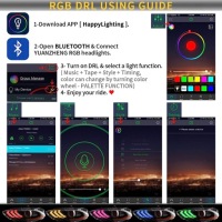 Купити Ford mustang 2018-2023 фара ліхтарі  передні rgb led vland комплект, фото thumb