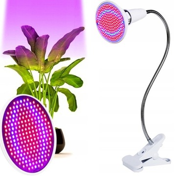 200LED ЛАМПА для выращивания РАСТЕНИЙ, лампочка 20Вт