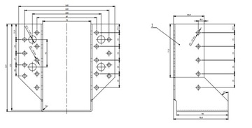 СОЕДИНИТЕЛЬ КРОНШТЕЙНА БАЛКИ WB21 70x125 СЕРТИФИКАТ