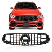 фото thumb №1, Mercedes glc x253 c253 amg 2019+ решётка радиатора panamericana gt brabus style