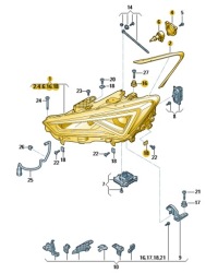 фото thumb №1, Фара діодна led правий seat /cupra leon оригінальний номер 5fb941774