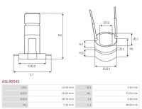 Кільце ковзний asl9054s Оригінал, фото thumb