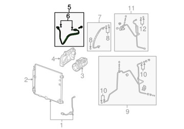 фото thumb №7, Cadillac srx 3.6 v8 04-09r шланг кондиціонера
