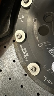 фото thumb №9, Mercedes sl 232 r232 тормозные диски тормозные суппорты комплект карбон керамический 63 amg