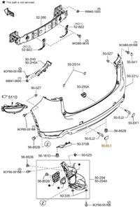 фото thumb №3, Заглушка фаркоп буксировочный зад левая mazda cx-5 kf 2017-2021 оригинал